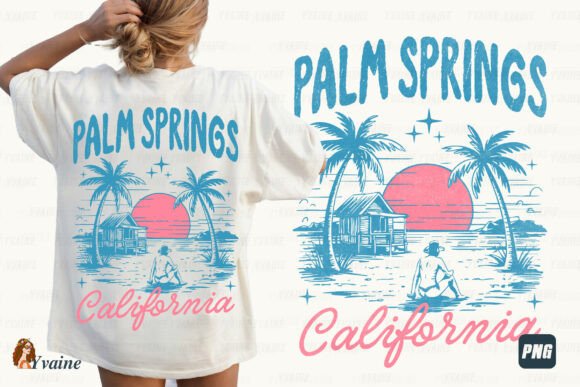 Download Retro Summer PNG Palm Springs California - Palm Collection