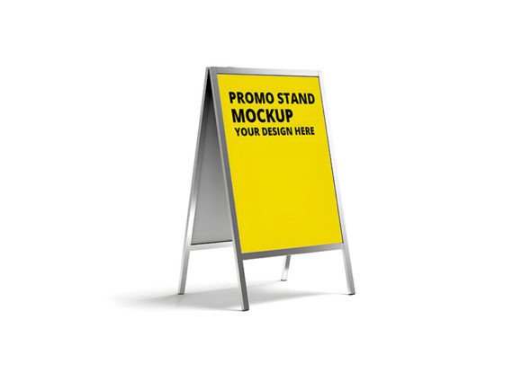 Download Outdoor Advertising Stand PSd Mockup #03 - Advertising Collection